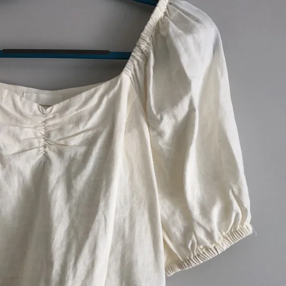 Linen Off the Shoulder H&M Top - Picture 3 of 4